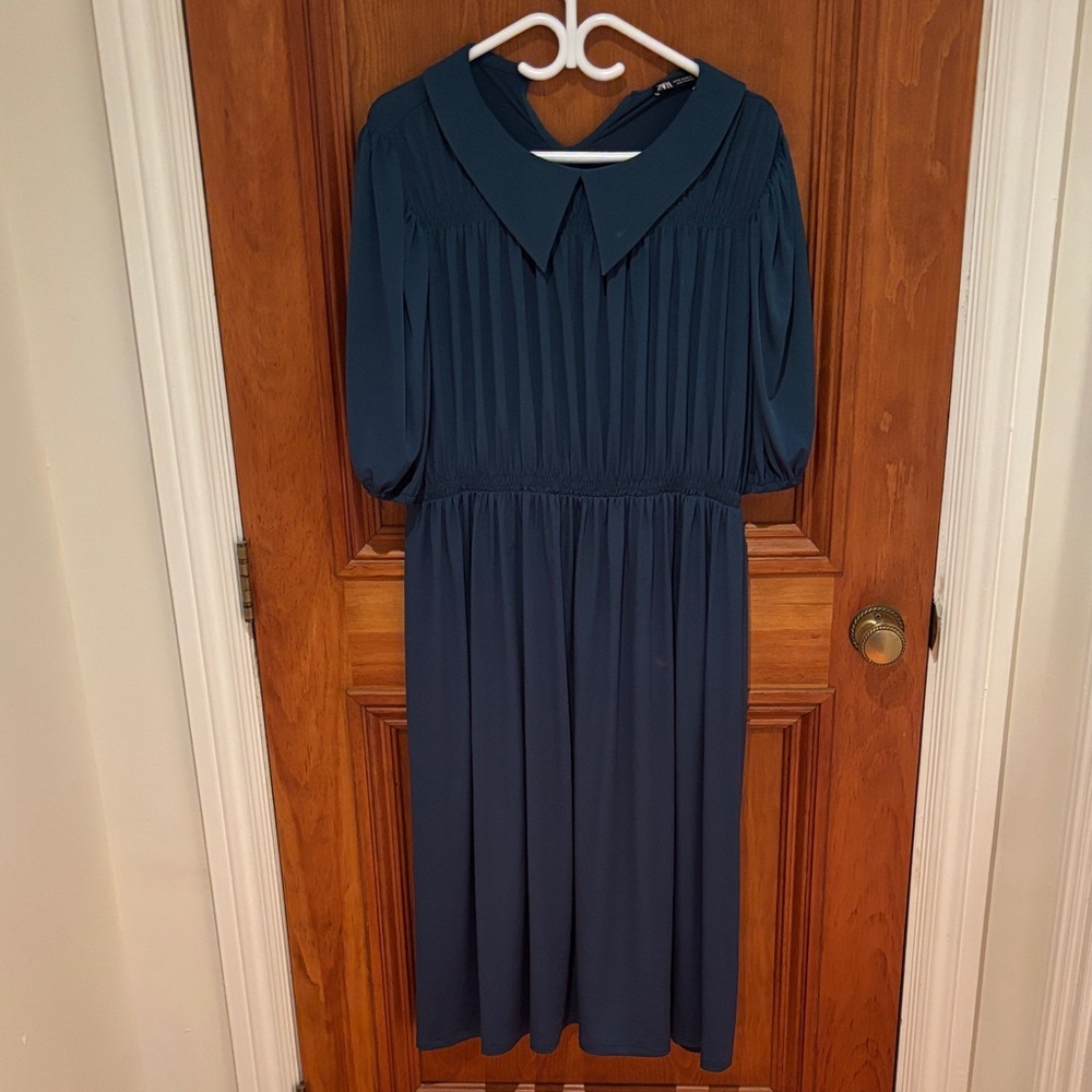 Chic Short Sleeve Hunter Green Dress